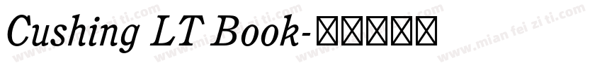 Cushing LT Book字体转换